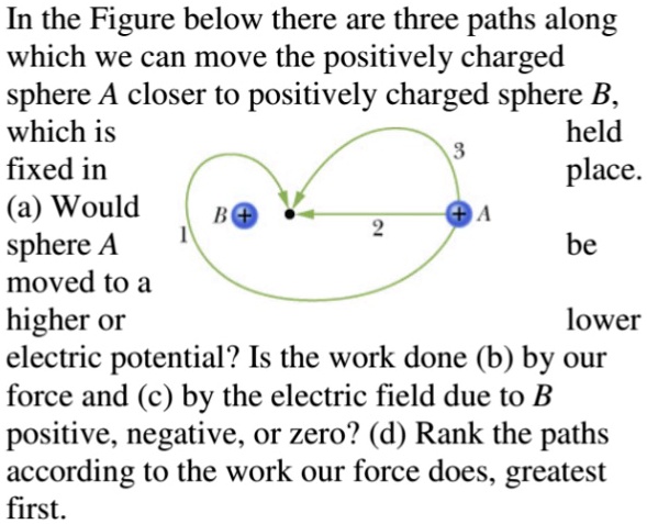 In The Figure Below There Are Three Paths Along Which We Can Move The ...