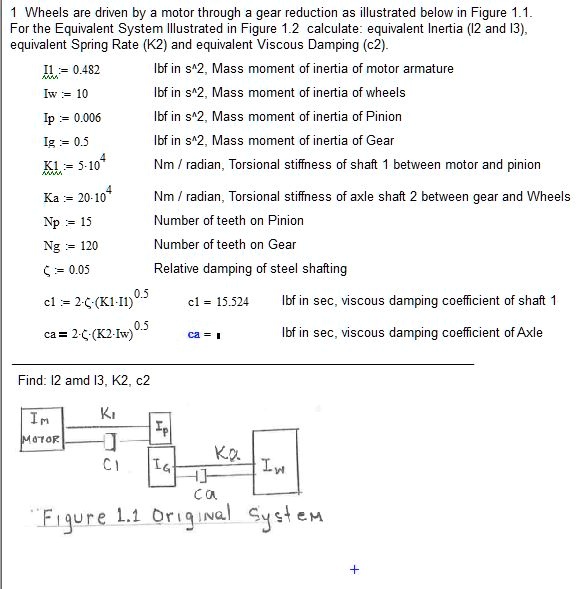 SOLVED Wheels are driven by a motor through a gear reduction as