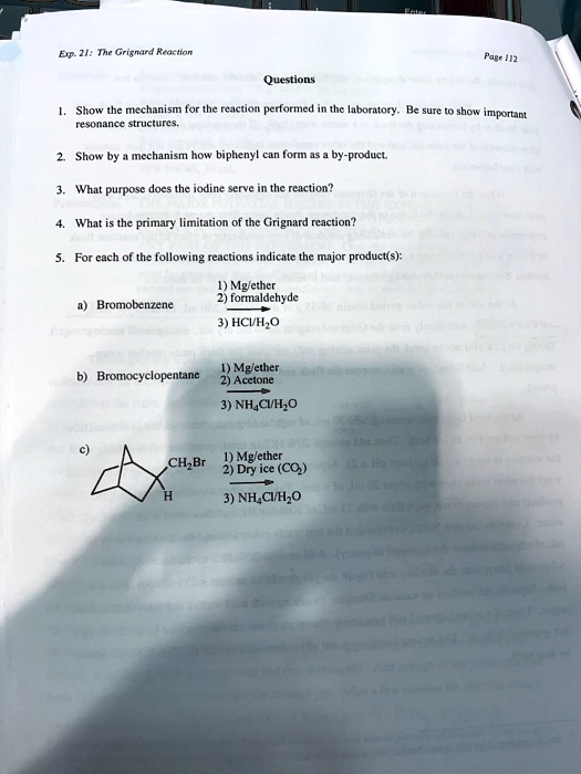 ep tc griendnd rractiam page 12 wuections show the mechanism for the reaetion venammed reconance struclucs thc laboratory be sure show imporart show by mechanism how biphenyl cun form by pro 89232
