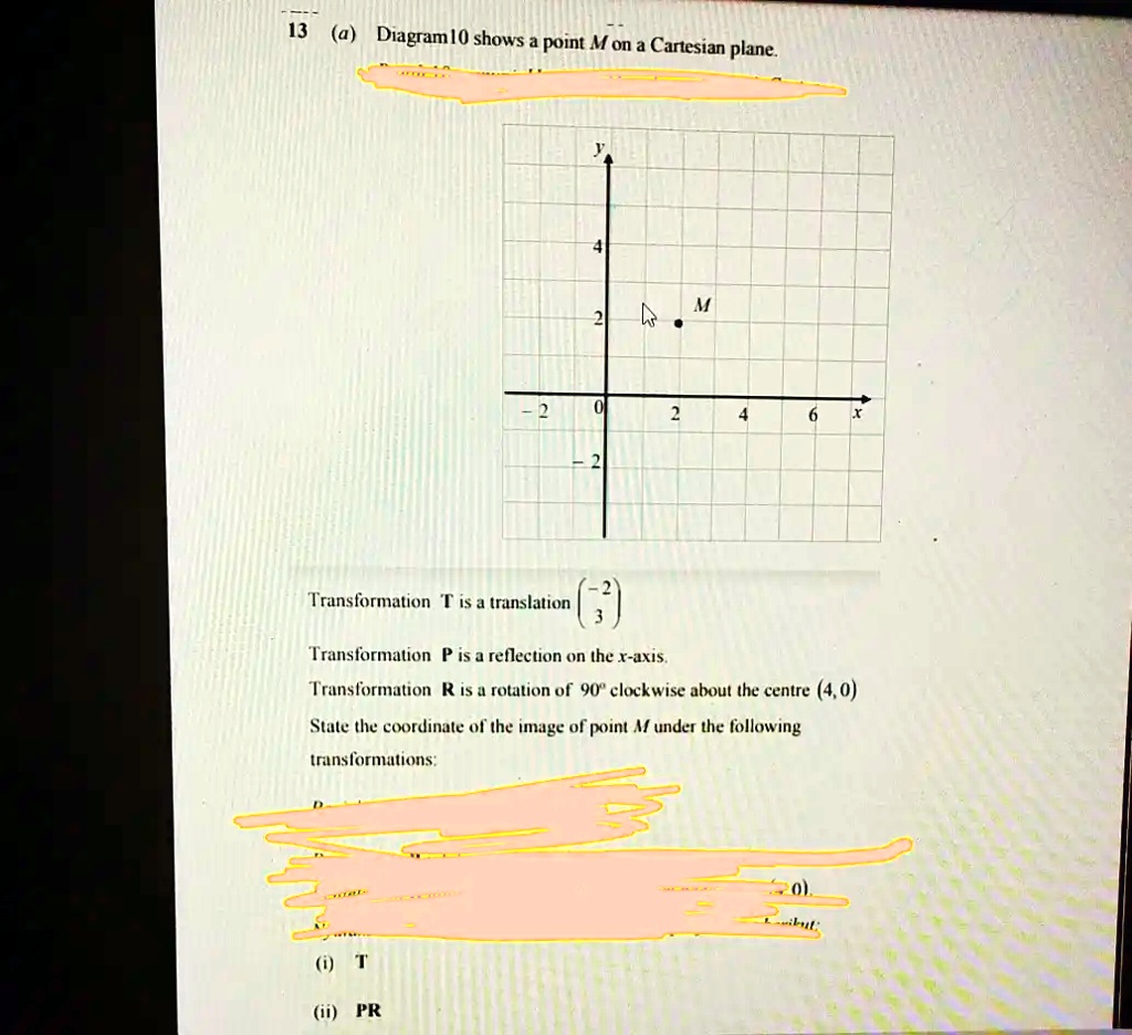Solved A Diagram 0 Shows Point M On A Cartesian Plane Solved A Diagram 0 Shows Point M On A Cartesian Plane