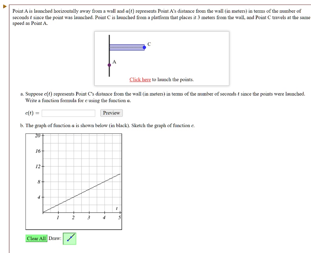 Point A Is Launched Horizontally Away From Wall And A SolvedLib