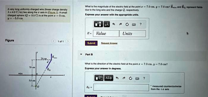 texts a very long uniformly charged wire linear charge density a 40 cm ...