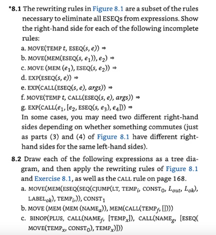 *8.1 The rewriting rules in Figure 8.1 are a subset of the rules ...