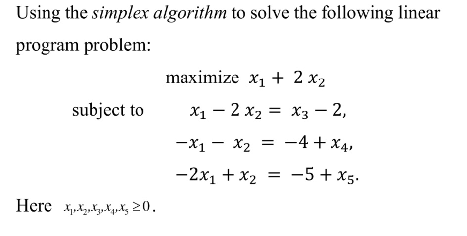 620139 simplexalgorithm python - youtube Images High... Using the simplex algorithm to solve the following linear...