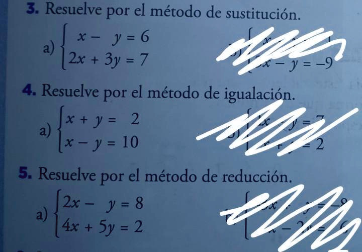 2x y 6 4x 3y 14 metodo de reduccion