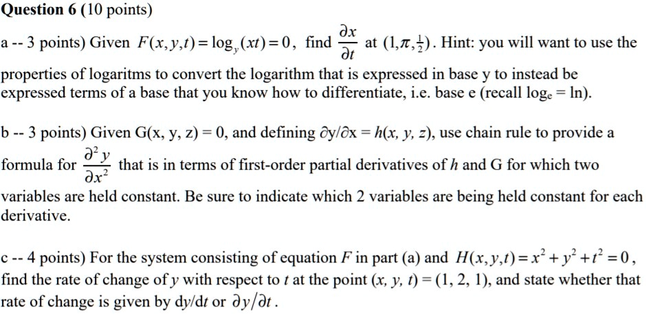 solved-question-6-10-points-dx-3-points-given-f-x-y-t-log-xt