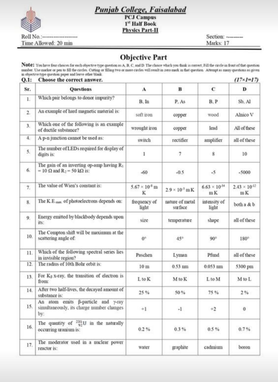 Pcj Examples SOLVED: Punjab College, Faisalabad PCJ Campus 1