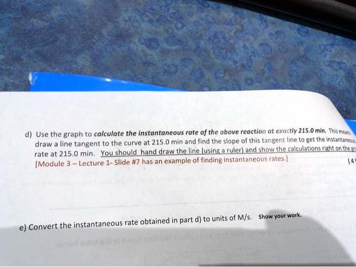 use-the-graph-to-calculate-the-instantaneous-rate-of-solvedlib