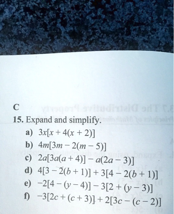 Ledoh 98r 15 Expand And Simplify A 3x X 4x 2 Itprospt