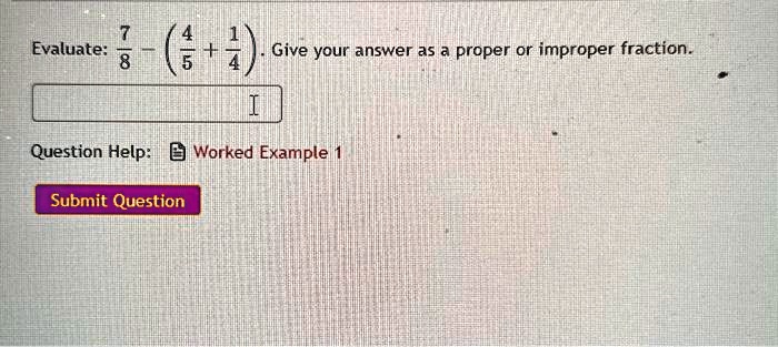 Evaluate: (7)/(8) - ((4)/(5) + (1)/(4)). Give your answer as a proper or improper fraction.