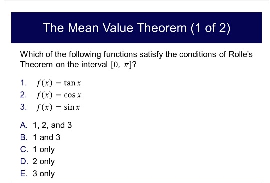 PPT Section The Intermediate Value Theorem Rolle's Theorem, 53% OFF