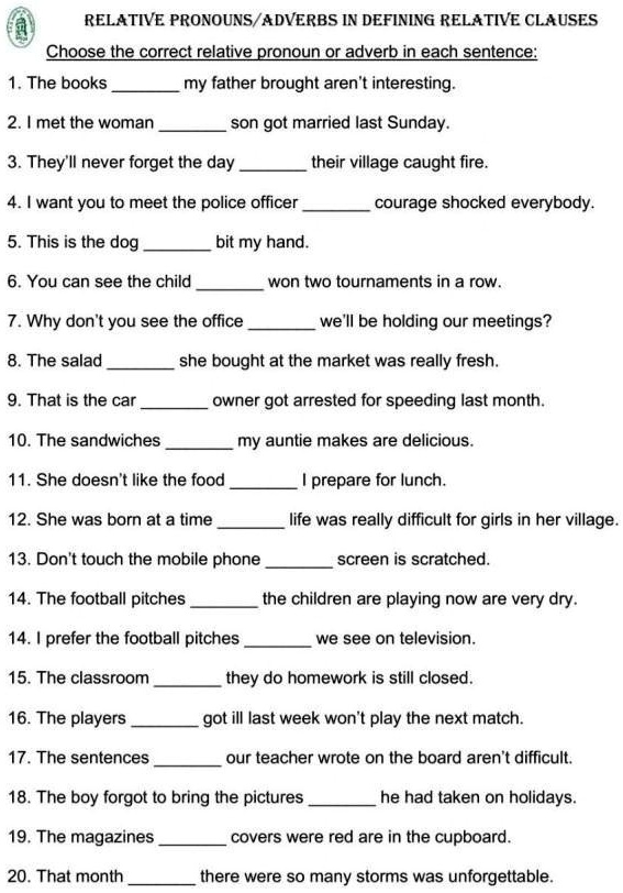 SOLVED Please please please answer now please please RELATIVE PRONOUNS