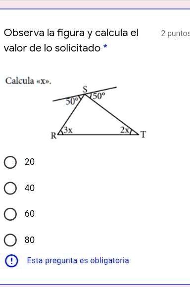 SOLVED: por favor ayedenme Observa la figura y calcula el valor de lo ...