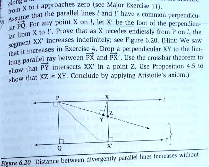SOLVED alon X to [ approaches zero (see Major Exercise 1l) from Assume