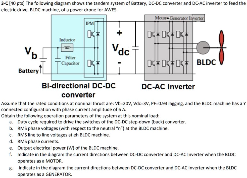 3-C [40 pts] The following diagram shows the tandem system of Battery ...