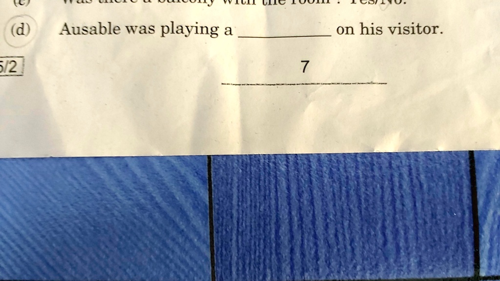 what is the answer to d is it a prank 02745