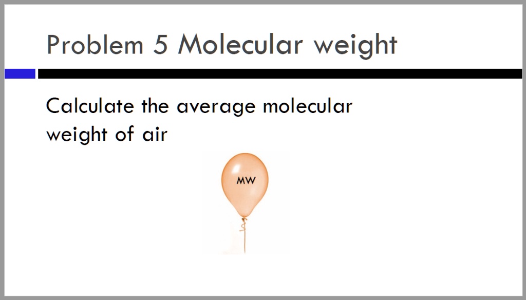 Solved problem 5 molecular weight calculate the average molecular