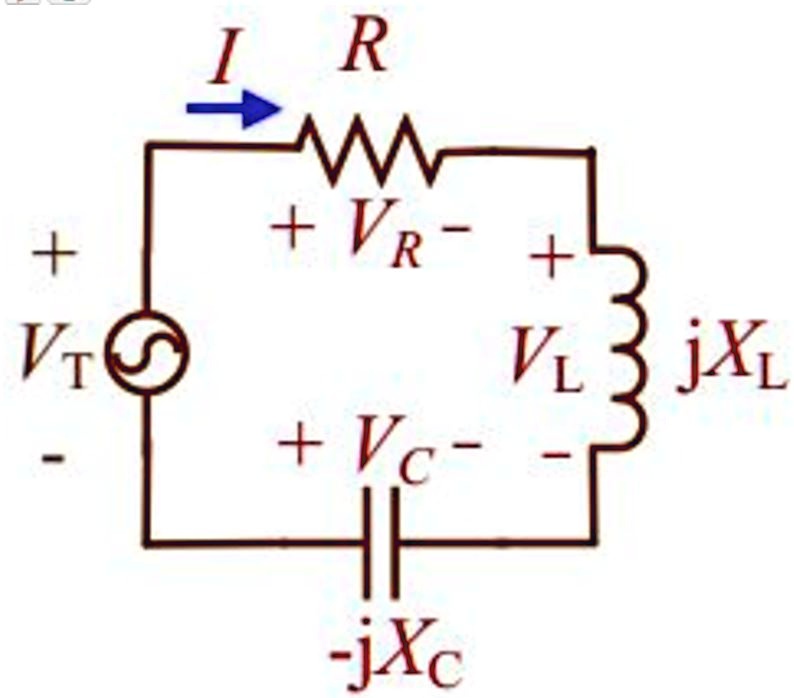 SOLVED: A 120V, 60Hz voltage source is connected across a series RLC ac ...