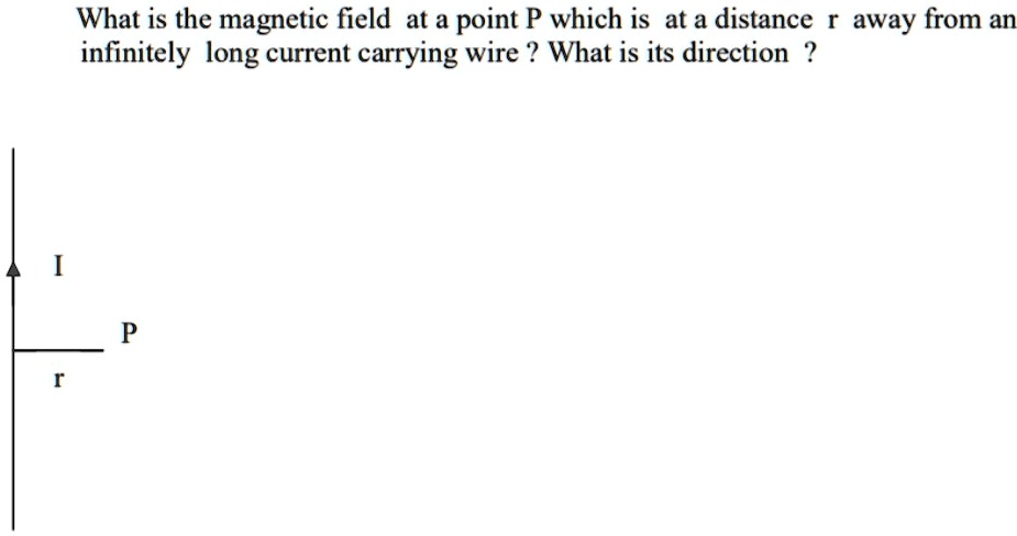 What Is The Magnetic Field At A Point P Which Is At A Solvedlib 4031