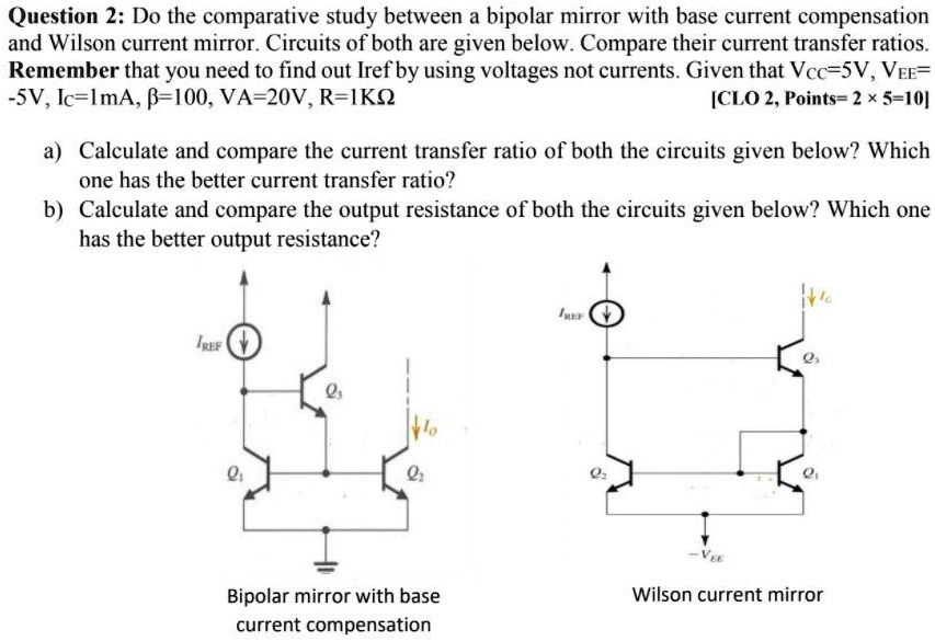 SOLVED: Question 2: Do a comparative study between a bipolar mirror ...