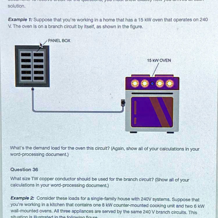 Suppose that you are working in a home that has a 15 kW oven that