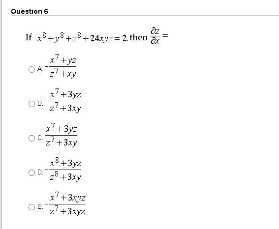 Solved Question 6 If X8 Y8 28 24xyz 2 Then X Y2 27 Xy 3y2 27 3 Y X7 3y2 27 3xy 3y2 28 3 Y 3xy2 27 3xyz