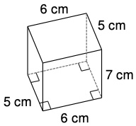 A cuboid has dimensions 5 cm, 6 cm and 7 cm.  Find its volume.