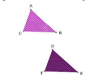 Triangle Same Length Triangle ABC was transformed to create triangle DEF. Which statement is ...