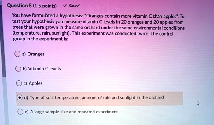 hypothesis formulated experiment