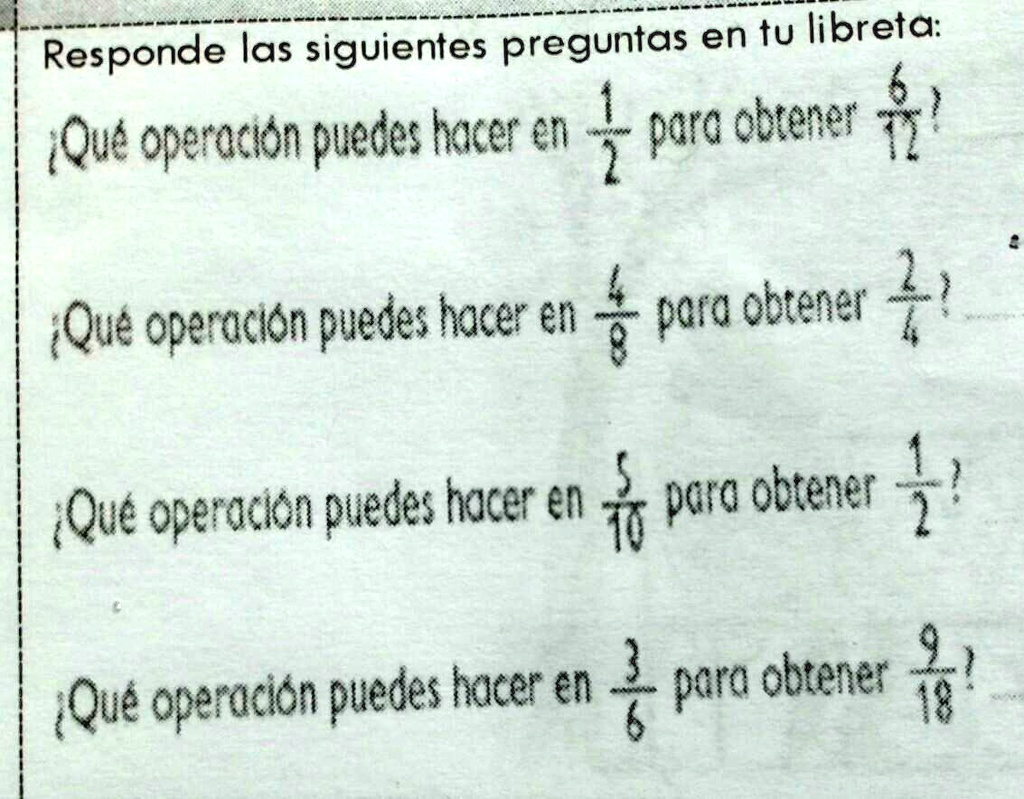 Que Operacion Puedes Hacer En 4/8 Para Obtener 2/4