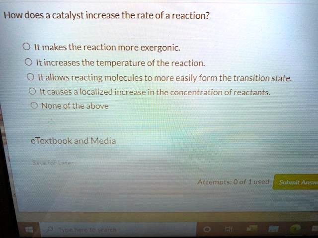 how does 3 catalyst increase the rate of a reaction it makes the ...