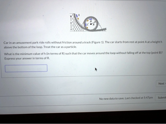 Car in an amusement park ride rolls without friction … SolvedLib