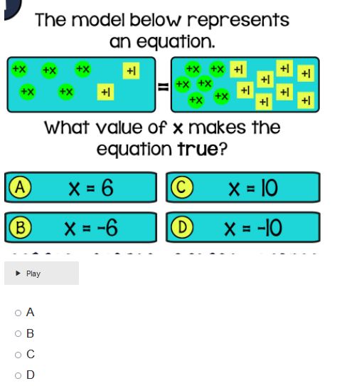 what value of x makes the equation 2x 10 true
