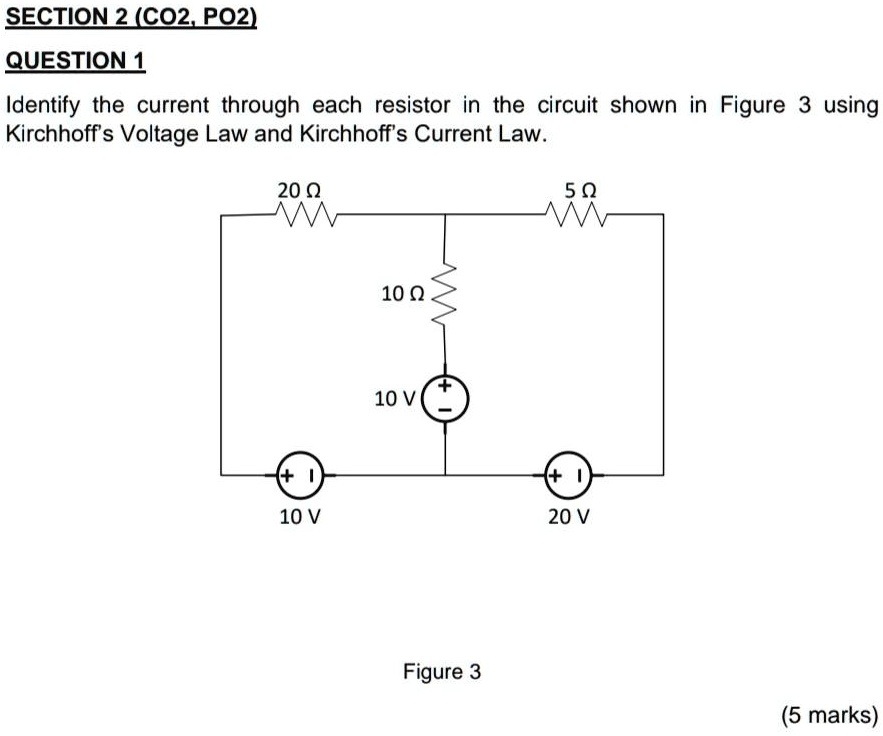 SOLVED: Identify the current through each resistor in the circuit shown ...