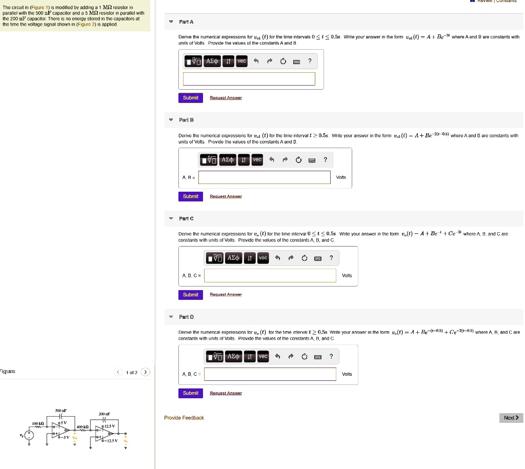 SOLVED: The circuit in (Figure 1) is modified by adding a 1 MÎ ...