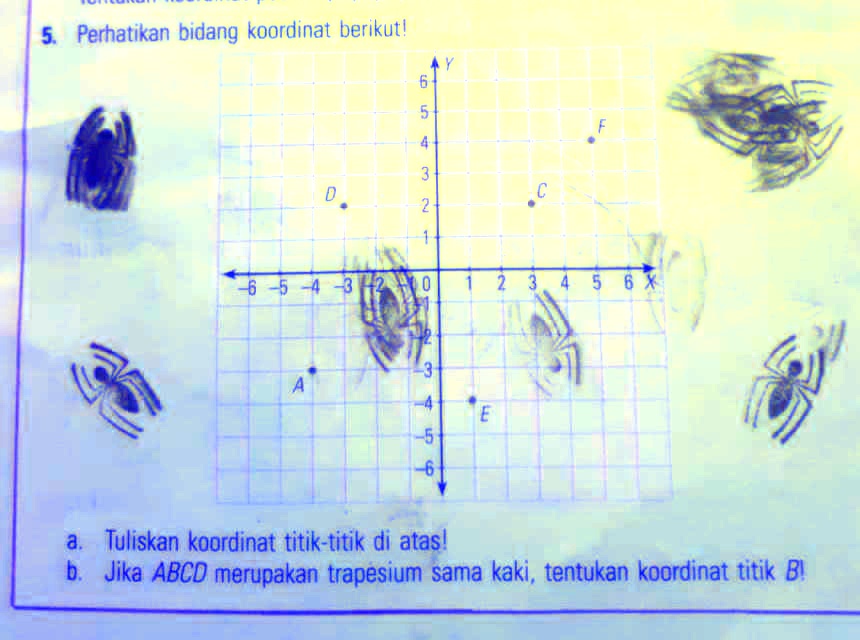 SOLVED: Perhatikan Bidang Koordinat Berikut. A.tuliskan Titik Titik ...