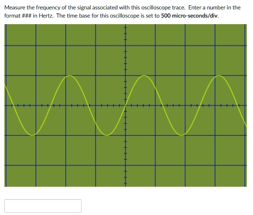 5 Microseconds SOLVED: Measure the frequency of the signal associated with this ...
