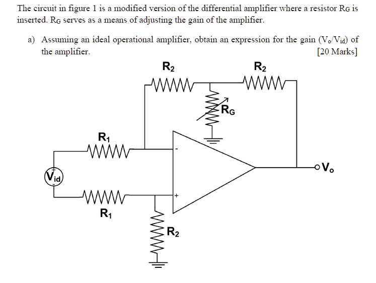 SOLVED The circuit in Figure 1 is a modified version of the