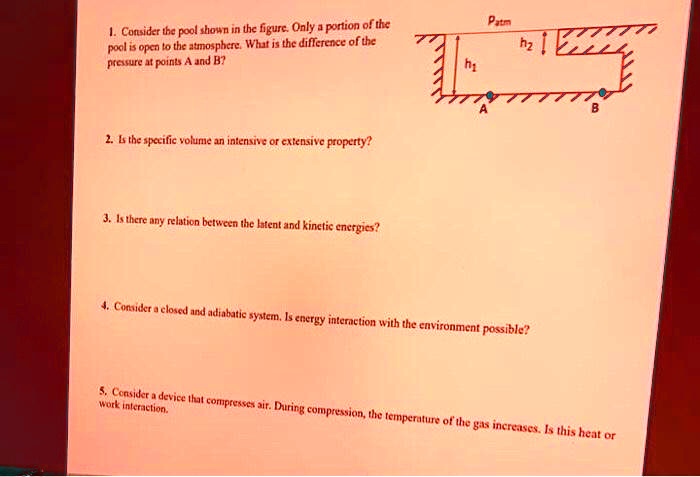 Physics Pool Problem Consider the pool shown in the figure. Only a portion of the pool is ...