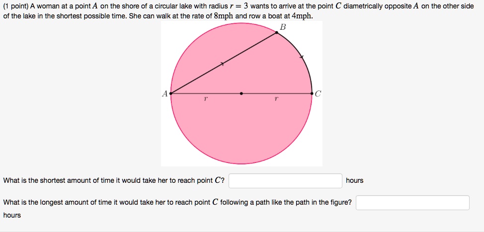 point-woman-at-point-a-on-the-shore-of-circular-lake-solvedlib