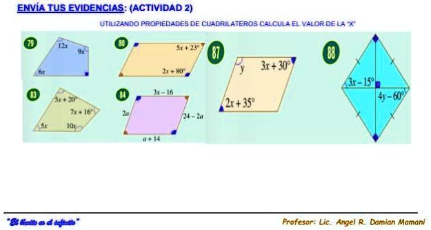 SOLVED: ENVÍA TUS EVIDENCIAS: (ACTIVIDAD 2) UTILIZANDO PROPIEDADES DE ...