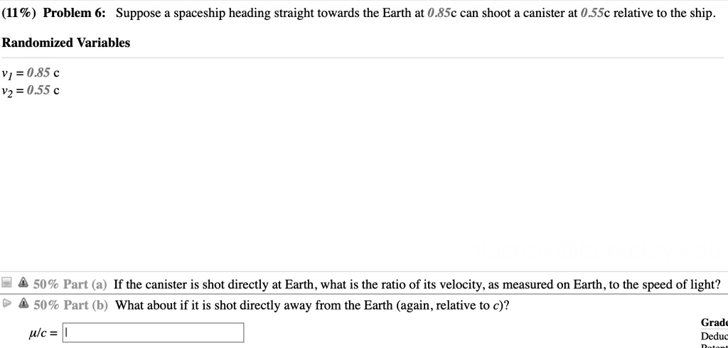 Solved 9 Problem 8 Suppose A Spaceship Heading Straight Chegg Com