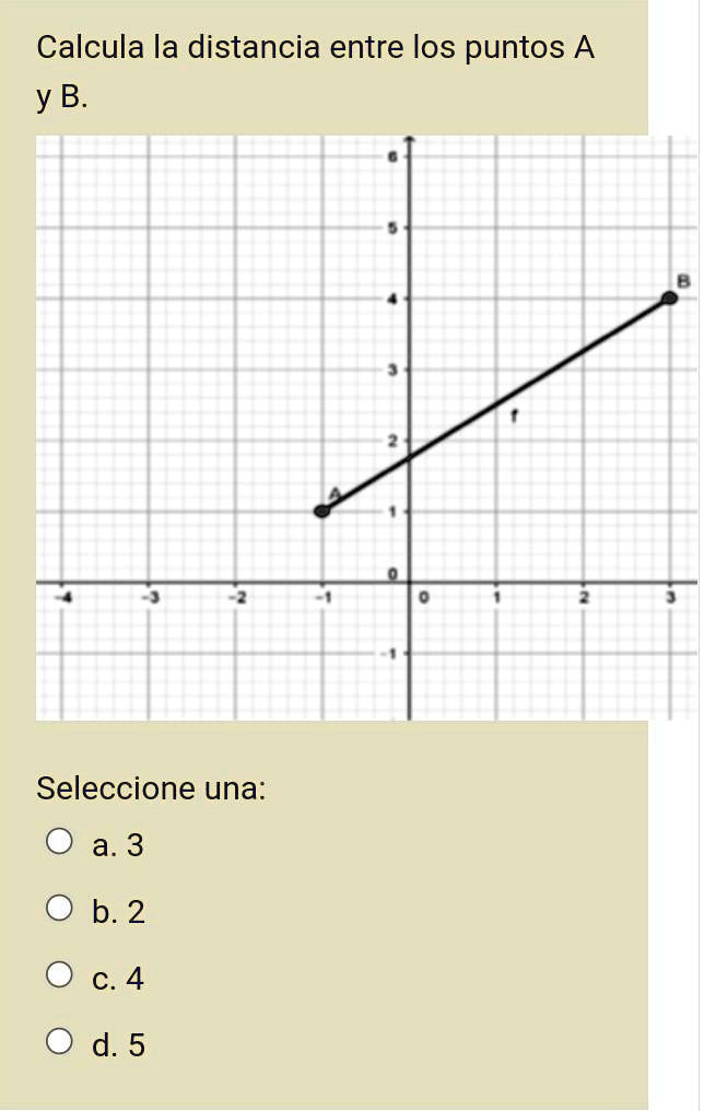 SOLVED: Calcula La Distancia Entre Los Puntos A Y B Calcula La ...