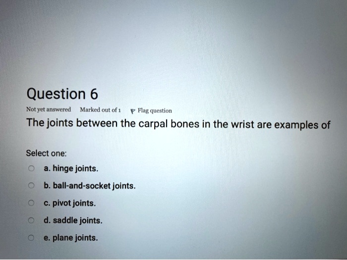 SOLVED Question 6 Not yet answered Marked out of 1 Flng question The