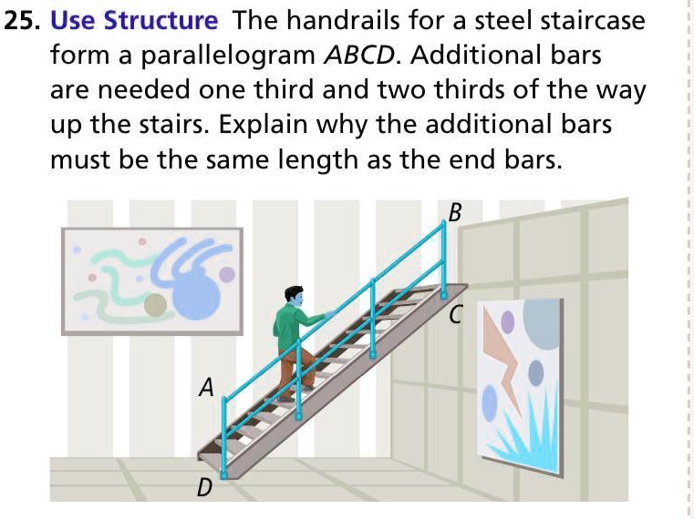 SOLVED Anyone help with this 25. Use Structure The handrails