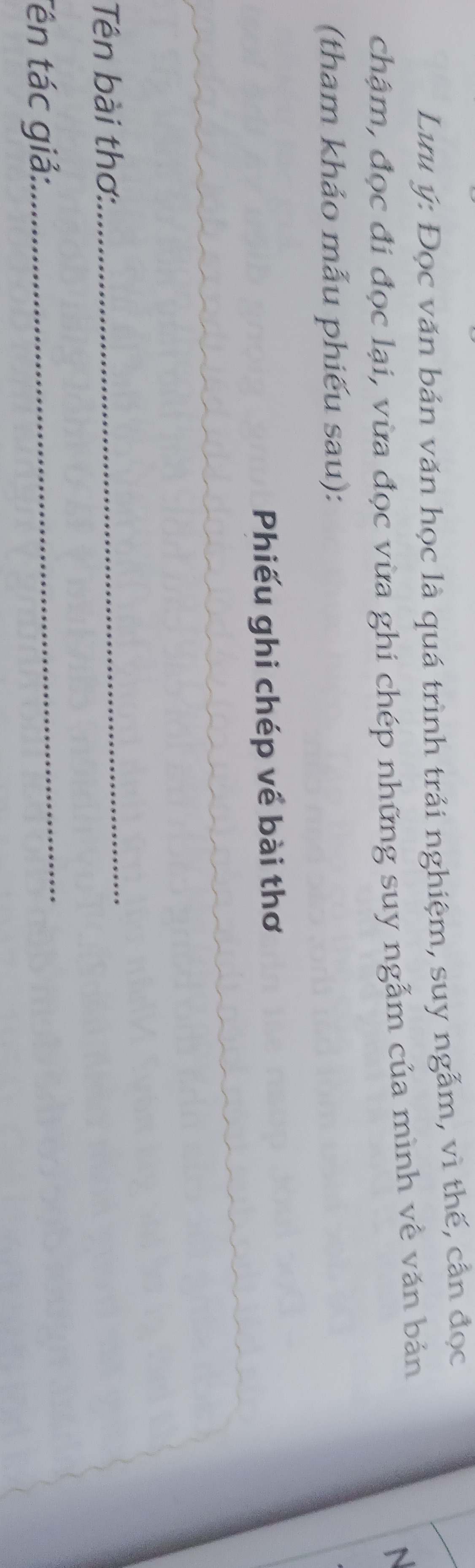 SOLVED: Luru Y?: ??c V?n B?n V?n H?c Là Quá Trình Tr?i Nghi?m, Suy Ngãm ...