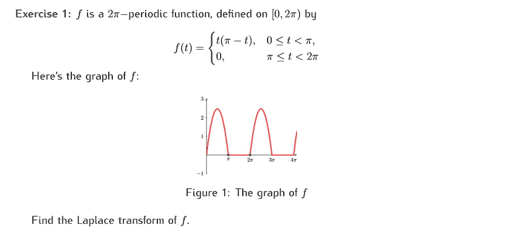 exercise 1 f is a 2r periodic function defined on 0 itprospt