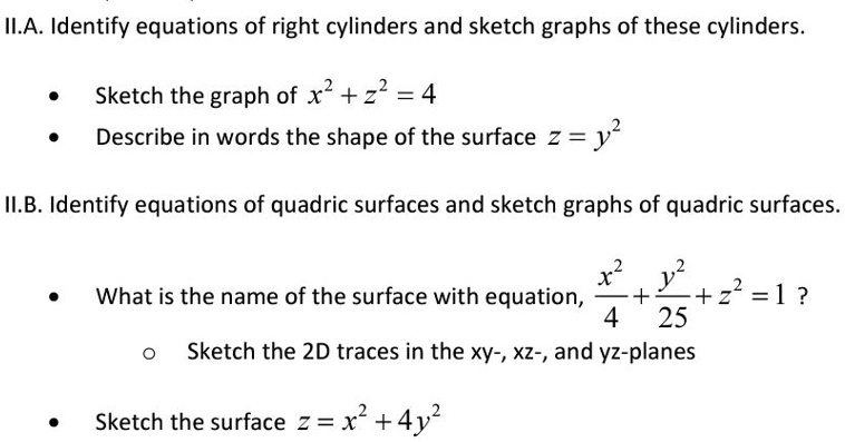 11.6E: Exercises for Quadric Surfaces - Mathematics LibreTexts