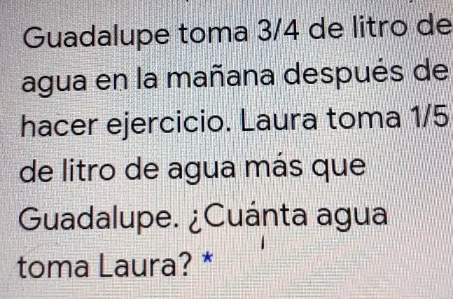 Guadalupe Toma 3 4 De Litro De Agua