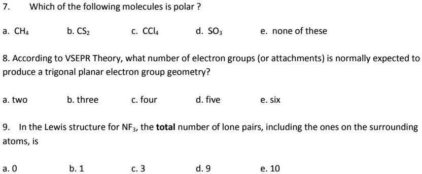 ccl4 vsepr